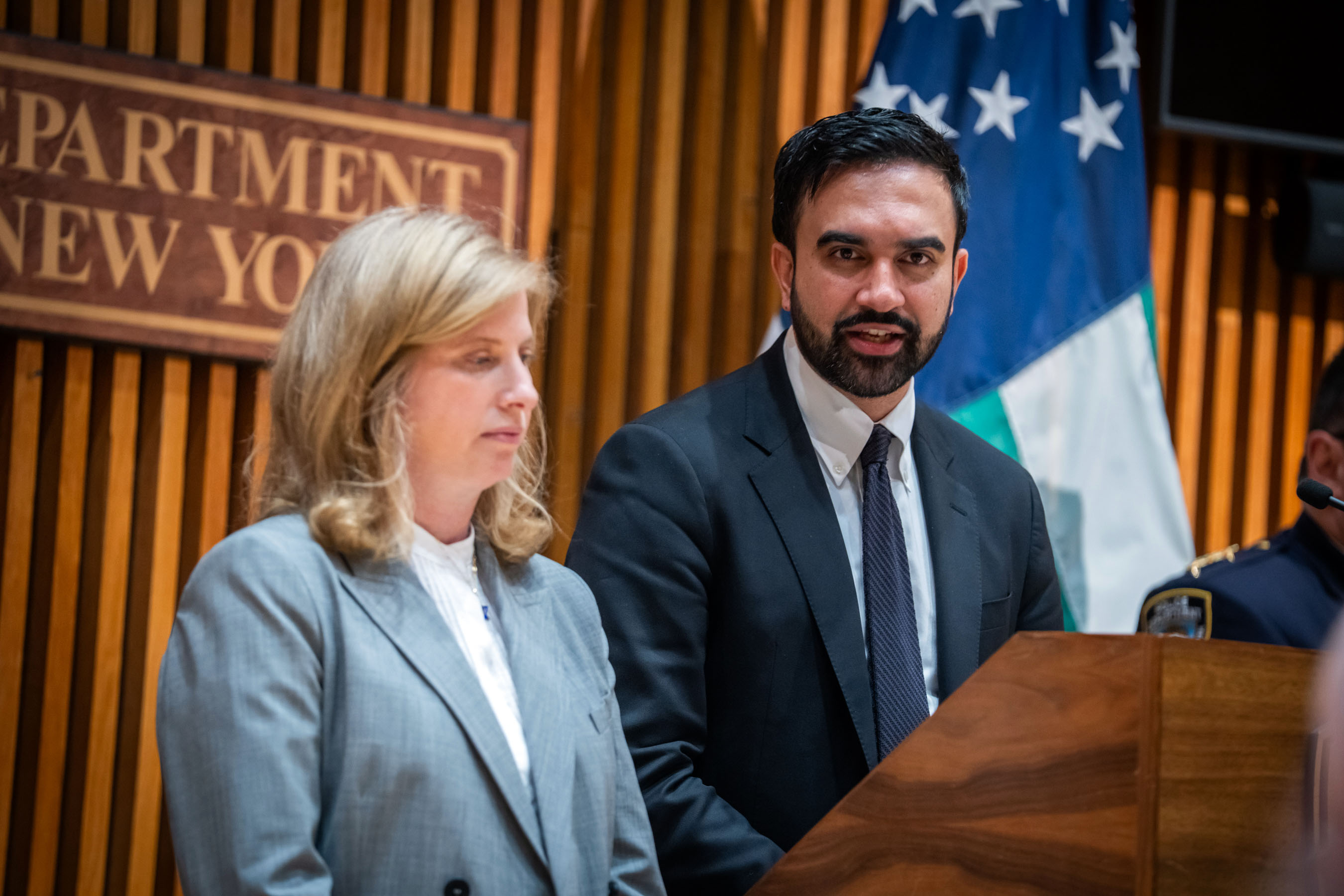 Mayor Zohran Mamdani and NYPD Commissioner Jessica Tisch briefed the media regarding security for the Israel Day Parade this weekend. 