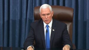Pence questions Trump’s conservative credentials and ‘hostility to constitutional order’