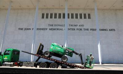 Kennedy Center begins process of removing Trump references