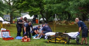 At least 12 people shot at an Ohio festival and a search for suspects is still ongoing, police say