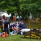 At least 12 people shot at an Ohio festival and a search for suspects is still ongoing, police say