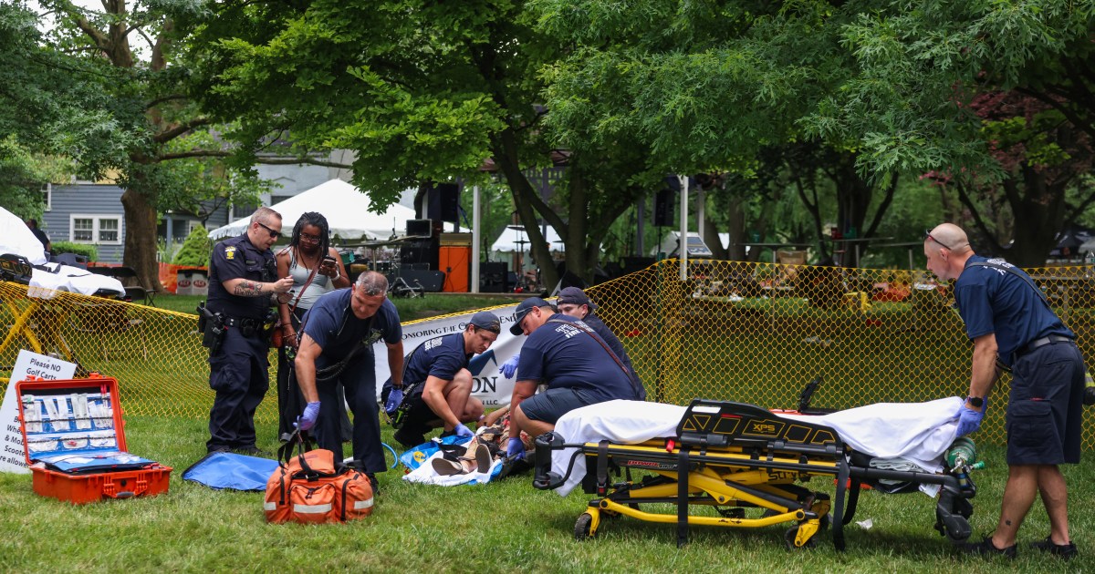 At least 12 people shot at an Ohio festival and a search for suspects is still ongoing, police say