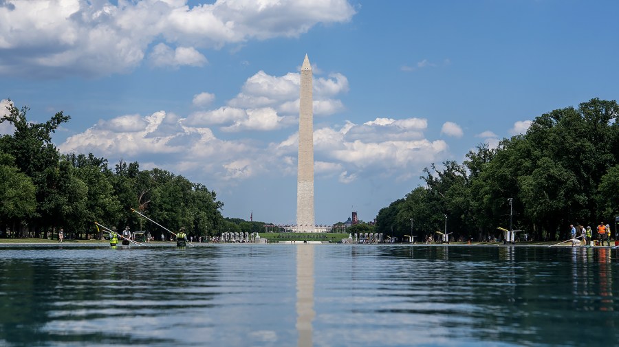 Trump says ‘multiple arrests’ made at Reflecting Pool amid vandalism claims