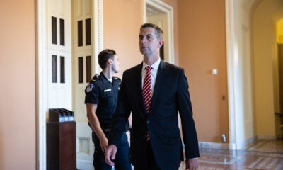 Tom Cotton, the Senate’s foremost Iran hawk, is in a Trump-induced jam