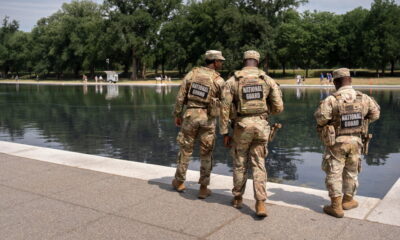 National Guard and Park Police patrol as coating peels…