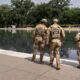 National Guard and Park Police patrol as coating peels…