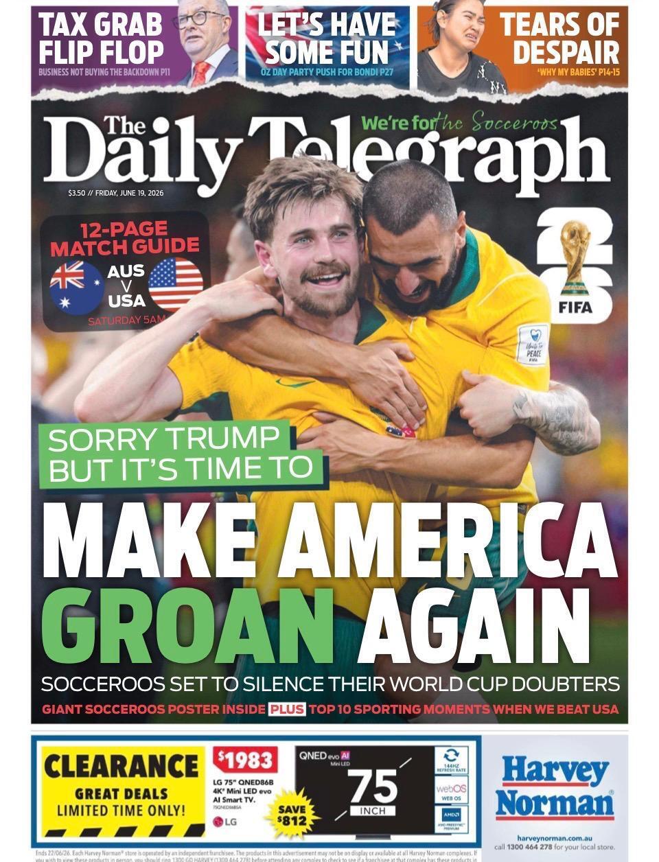 Australian media are launching a MAGA counterpress: Make America Groan Again.