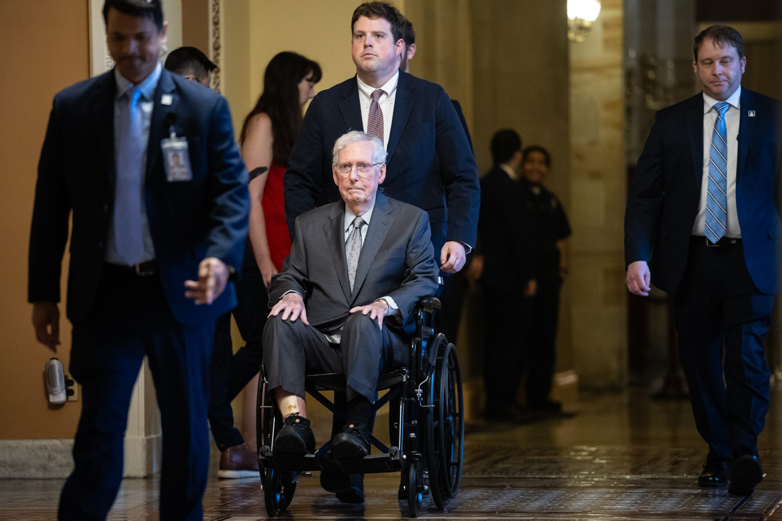 Mitch McConnell is still in the hospital after medical episode, his office says