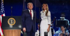 Trump mixes patriotism with partisanship as he celebrates America’s ‘joyous’ 250th anniversary