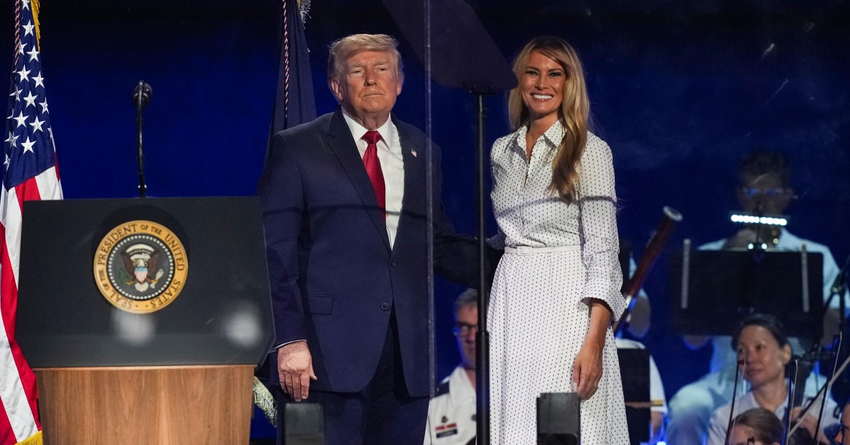 Trump mixes patriotism with partisanship as he celebrates America’s ‘joyous’ 250th anniversary