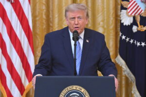 Trump uses primetime address to raise doubts about US elections