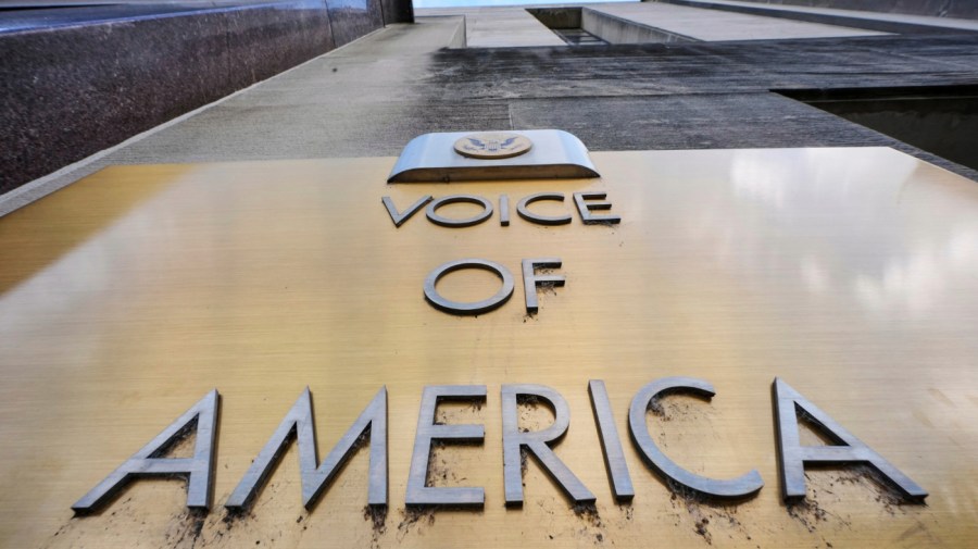 My fiancee stood by Voice of America. America must stand by her.