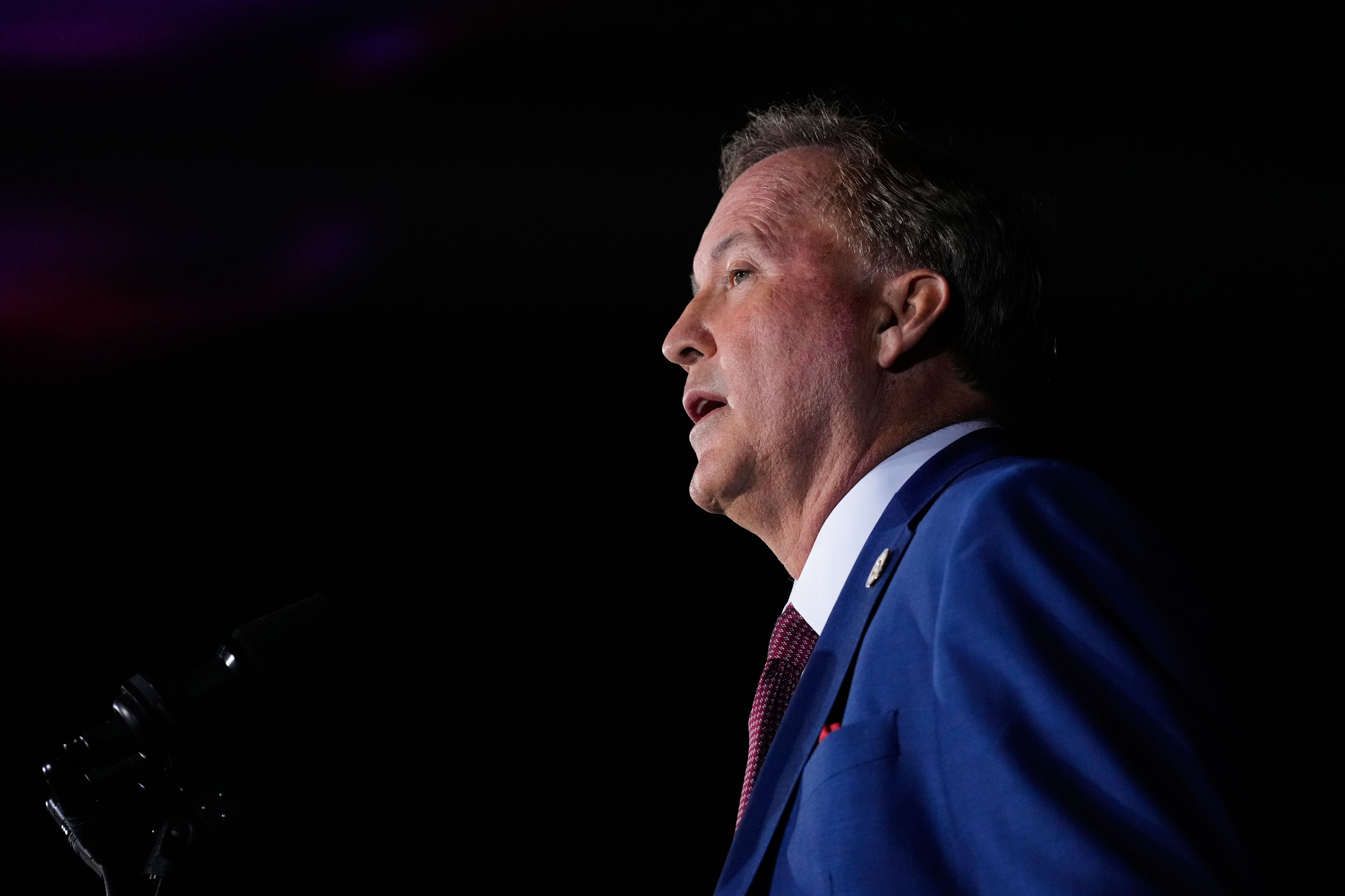 Texas Attorney General Ken Paxton speaks during a primary runoff election night event Tuesday, May 26, 2026, in Plano, Texas. 