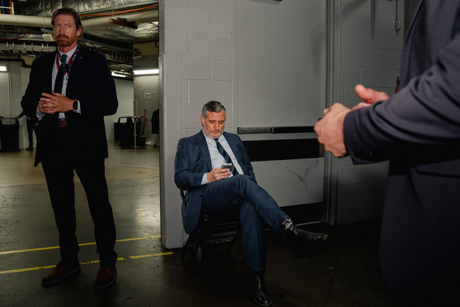 Sen. Ted Cruz (R-Texas) is pictured on the first day of the Republicans' midterm convention at the American Airlines Center in Dallas on Sept. 9. 