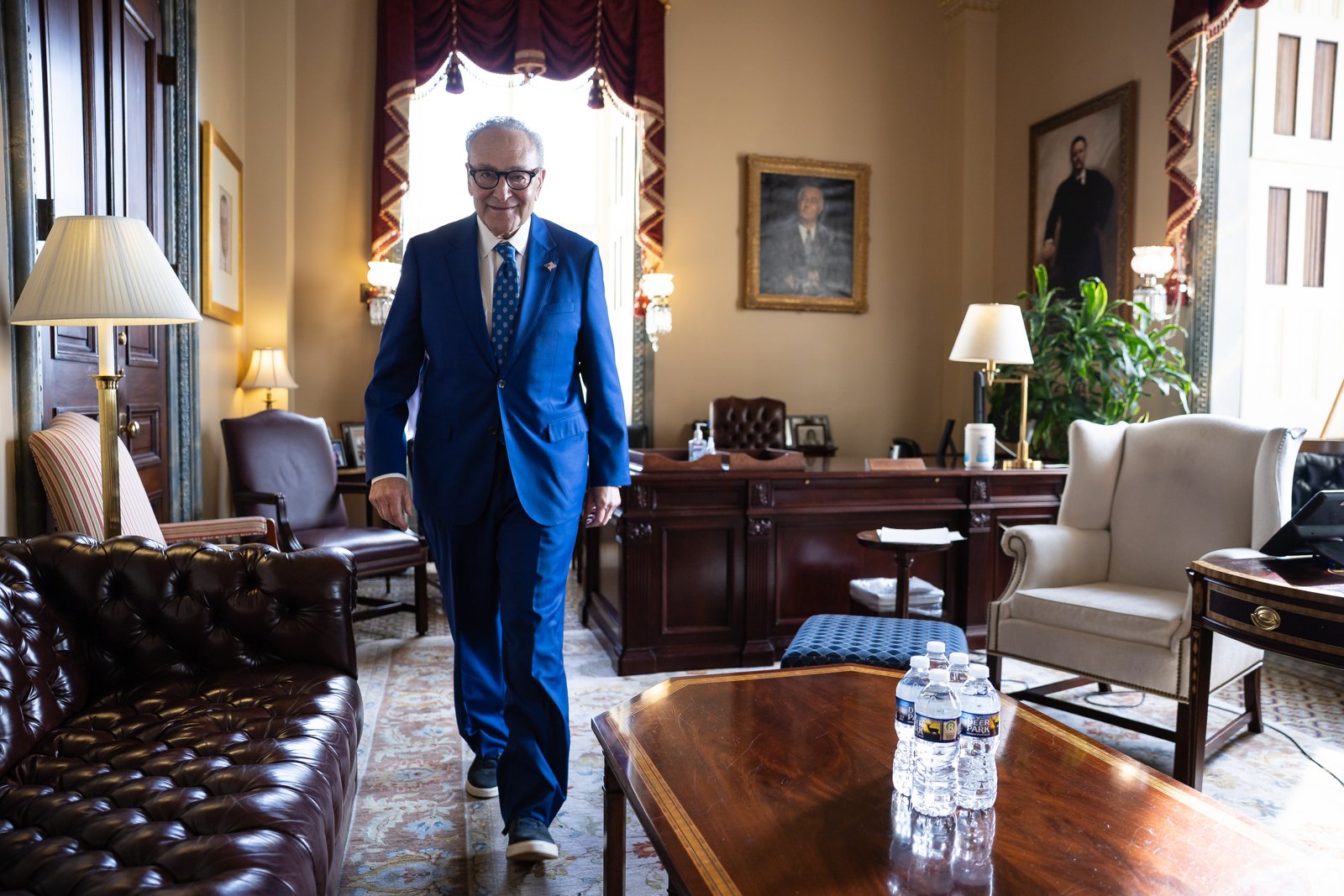 Schumer, like most Senate Democrats, is being careful not to predict outright they will flip the chamber.
