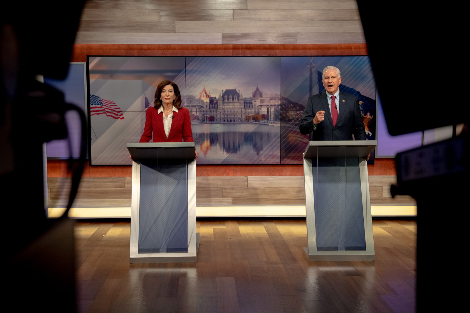 A new Quinnipiac University poll has Hochul leading GOP challenger Bruce Blakeman by 14 points.